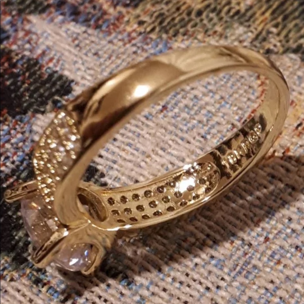 NEW 18K gold solitaire wedding engagement ring - Picture 3 of 4